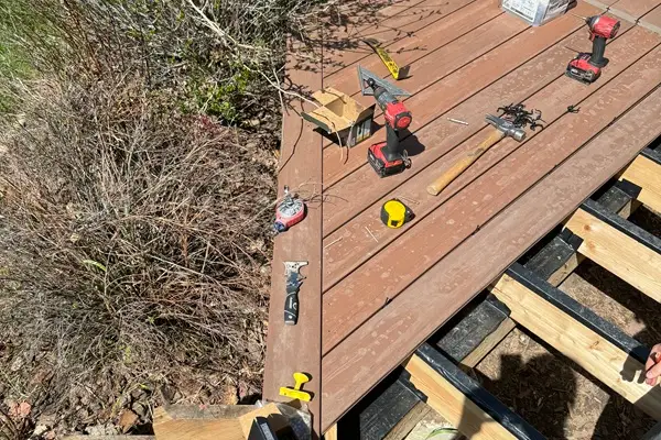 A service deck repair new deck in bozeman